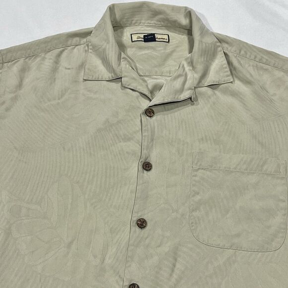 Tommy‎ Bahama Men Button Silk Short Sleeve Palm Tree Beach Hawaiian Size Medium - Picture 5 of 10